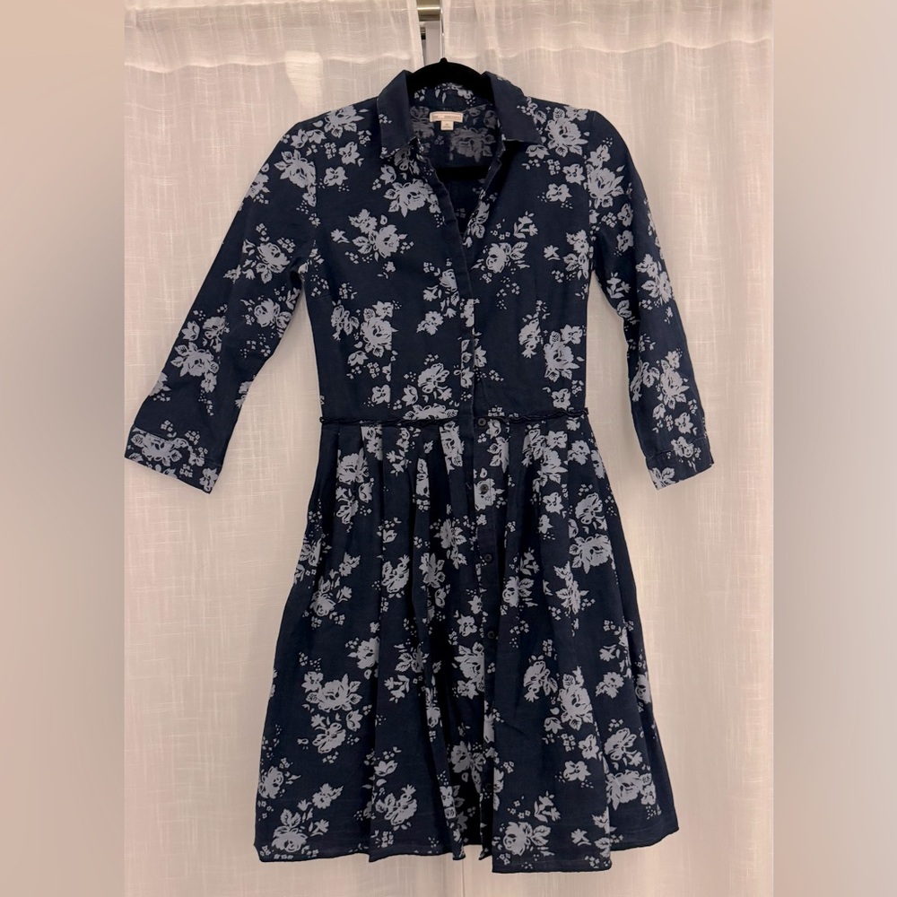 Gap pleated cotton dress